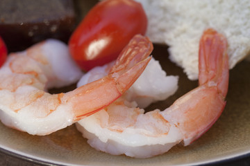 Party plate of finger foods