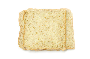 sliced bread isolated on white background