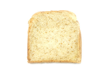 sliced bread isolated on white background