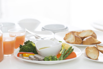 朝食のバーニャカウダー