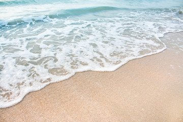 Fototapeta na wymiar Sea wave on the beach