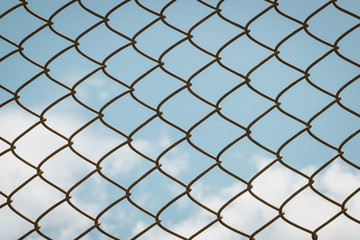 Fototapeta premium chain link fence