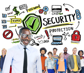 Ethnicity People Team Leadership Security Protection Concept