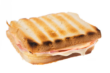 Ein einfacher Toast auf weißem Hintergrund