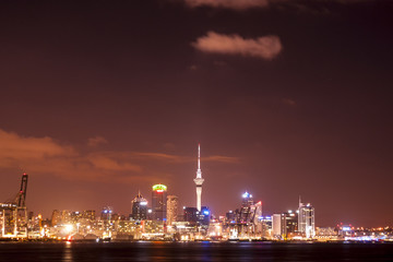 Fototapeta na wymiar Auckland, New Zealand city at night