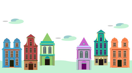 建物のある町並み