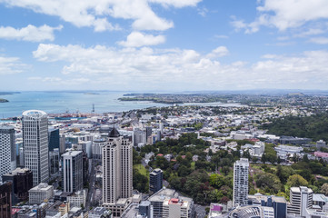 Fototapeta na wymiar Aerial view of Auckland, New Zealand city scape
