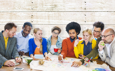 Brainstorming Meeting Communication Teamwork Concept