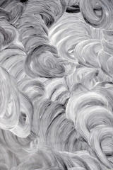 Mit weißer Farbe beschmiertes Glas