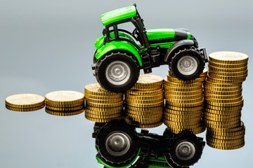 Fototapeta premium Steigende Kosten in der Landwirtschaft