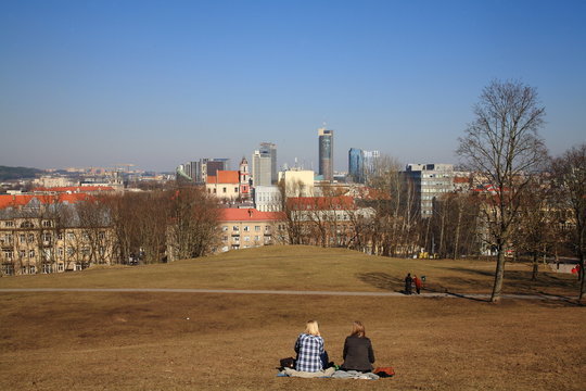Vilnius,the view from the hill Tauras