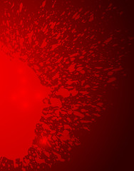 Grunge Red Paint Splash Background