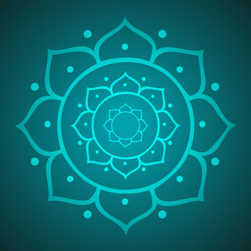 Vector Lotus for Meditation Illustration