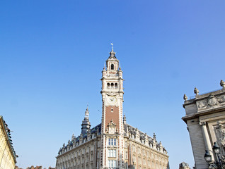Fototapeta na wymiar Grande horloge de Lille, place de l'Opéra (nord France)