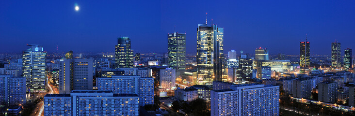 Panorama of Warsaw - obrazy, fototapety, plakaty