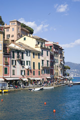 Fototapeta na wymiar Portofino. Famous tourist destination. Liguria region, Italy