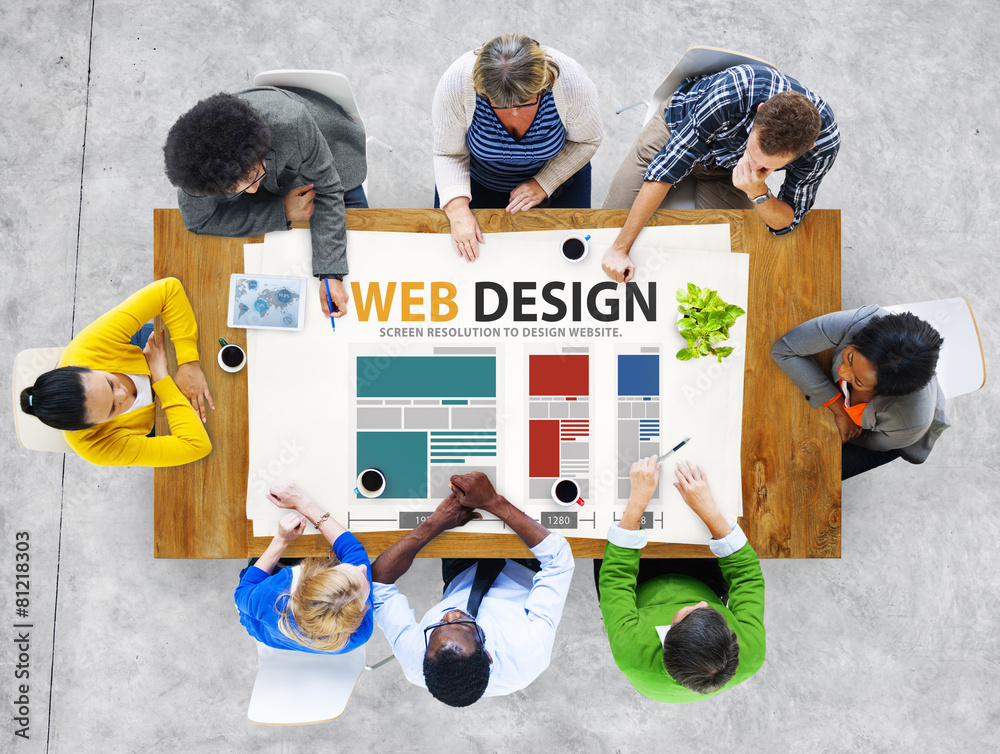 Poster web design network website ideas media information concept