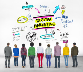 Digital Marketing Branding Strategy Online Media Concept