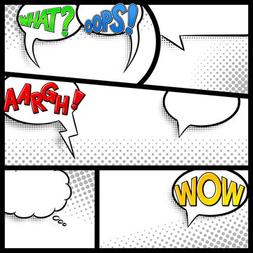 Comic Rahmen als Hintergrund