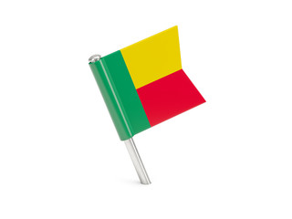 Flag pin of benin