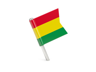 Flag pin of bolivia