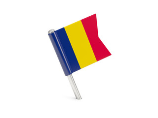 Flag pin of chad