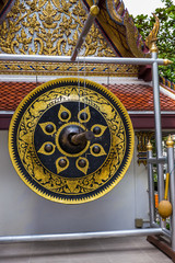 Ancient gong in Buddhist temple