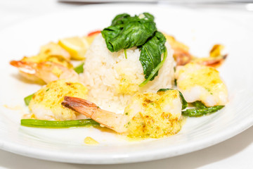 Shrimp Scallop and Rice Appetizer