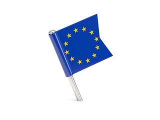 Flag pin of european union