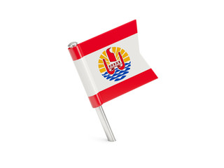 Flag pin of french polynesia