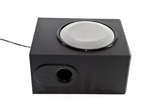 Schwarzer Subwoofer