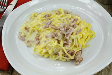 tagliatelles carbonara