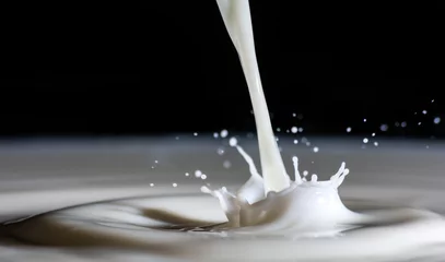 Papier Peint photo autocollant Milk-shake Milk splash