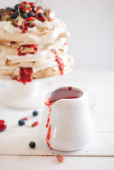 coffee meringue cake