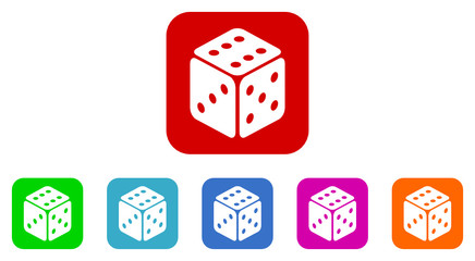 casino vector icon set