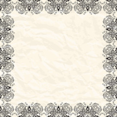 Greeting floral card.