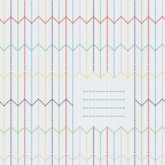 Text frame. Traditional Japanese Embroidery Ornament with arrow