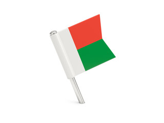 Flag pin of madagascar