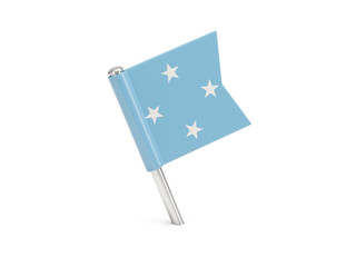Flag pin of micronesia
