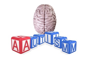 Composite image of autism building blocks