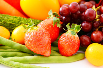 新鮮な野菜と果物