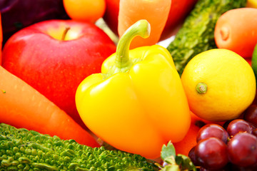 新鮮な野菜と果物