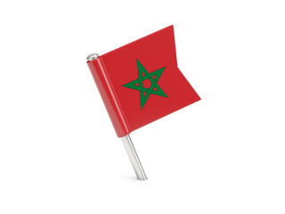 Flag pin of morocco