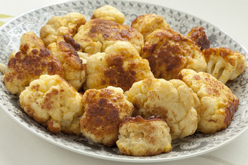 Moroccan traditional deep fried cauliflower