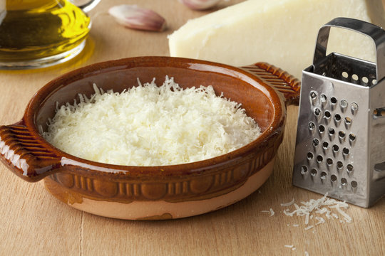 Grated Italian Pecorino Romano Cheese