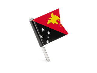 Flag pin of papua new guinea