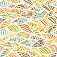 Behang Retro stijl Abstract patroon