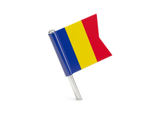 Flag pin of romania