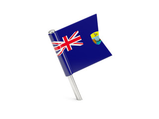 Flag pin of saint helena