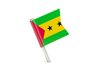 Flag pin of sao tome and principe